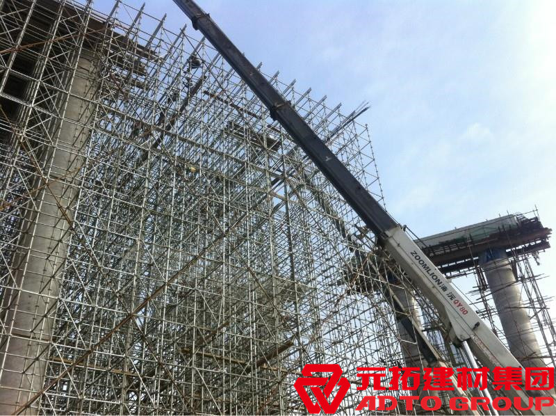 盤扣腳手架是什么材料，盤扣架多少米一噸？